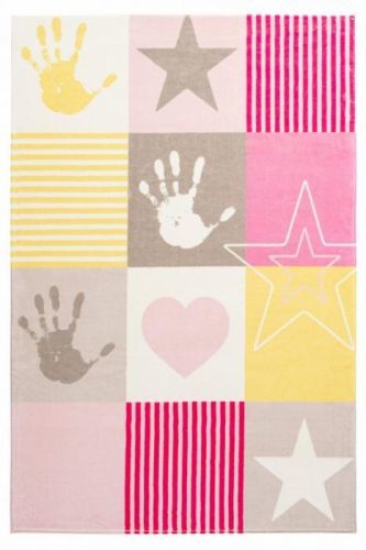 Obsession koberce Dětský kusový koberec Stars 411 pink - 120x170 cm Růžová