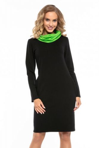 Dámské šaty T248 - Tessita - 44/2XL - černo-zelená
