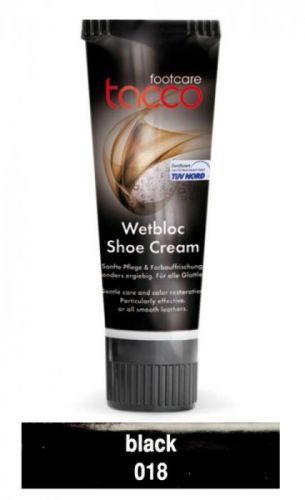 TACCO Černý krém na obuv Wetbloc Shoe cream 75 ml