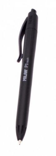 Kuličkové pero Milan, P1 Touch - černé