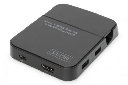 DIGITUS Dokovací stanice pro smartphony, 2x USB 2.0, 1x Hub USB 3.0 1x HDMI, 1x SD 2.0, 1x Micro SD 2.0, DA-70882