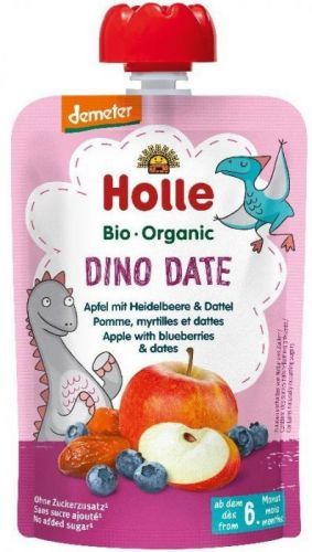 Holle BIO Pyré Dino Date jablko-borůvky-datle