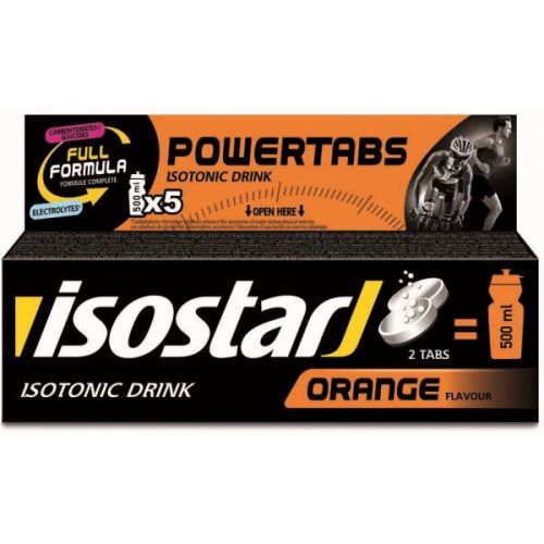 Isostar TABLETY BOX POWERTABS 120 G POMERANČ  NS - Rozpustný isotonický nápoj v tabletách