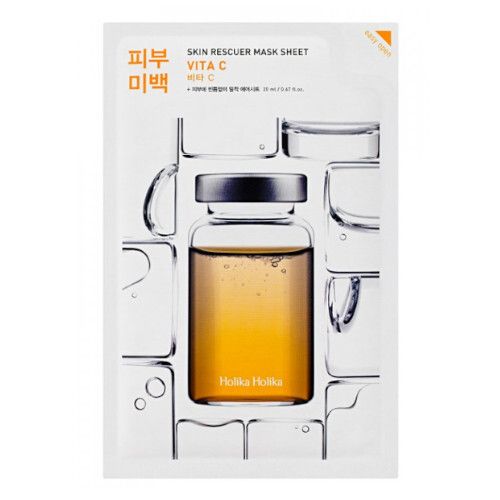 Holika Holika Zesvětlující plátýnková maska s vitamínem C (Skin Rescue Mask Sheet) 20 ml