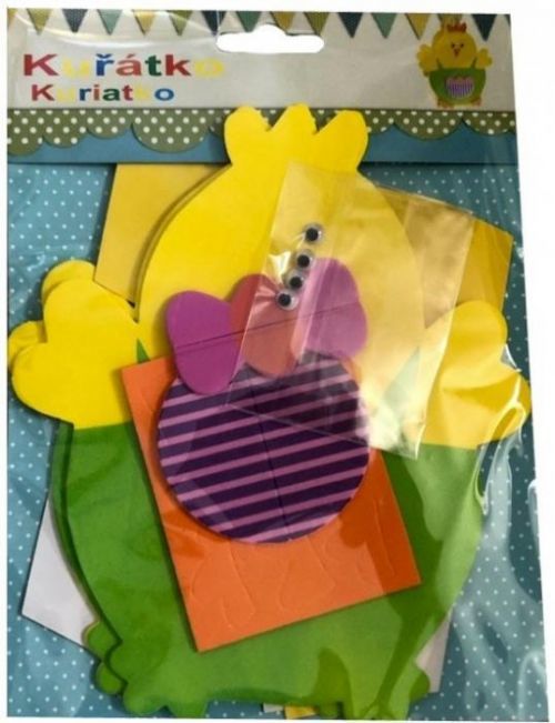 Kuřátko z pěnovky - košíček na vajíčko SFL03
