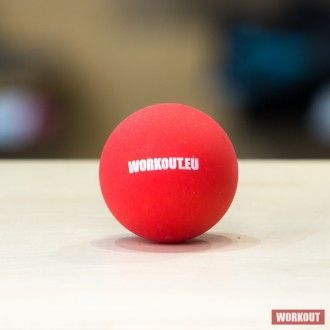 Workout Masážní míček Lacrosse ball - červený WOR79