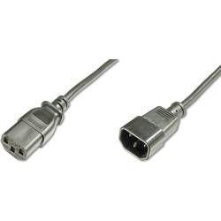 IEC, napájecí kabel Digitus AK-440201-018-S, [1x IEC zástrčka C14 10 A - 1x IEC C13 zásuvka 10 A], 1.8 m, černá