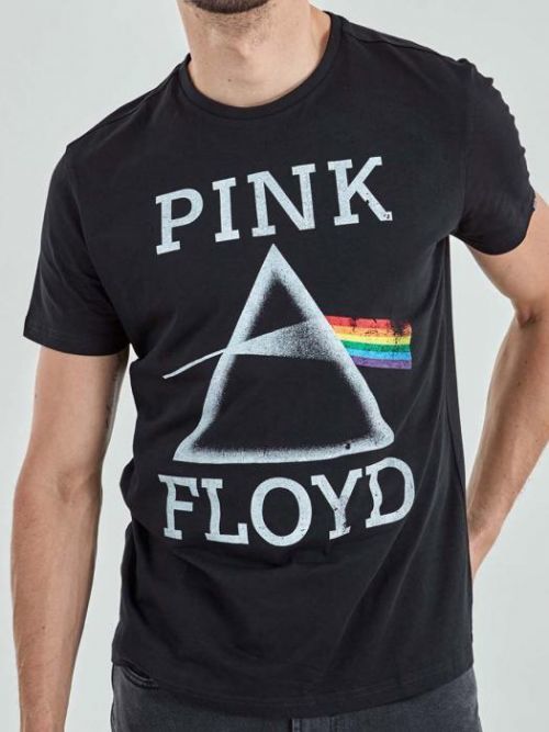 Pánske tričko s potlačou Pink Floyd čierna s