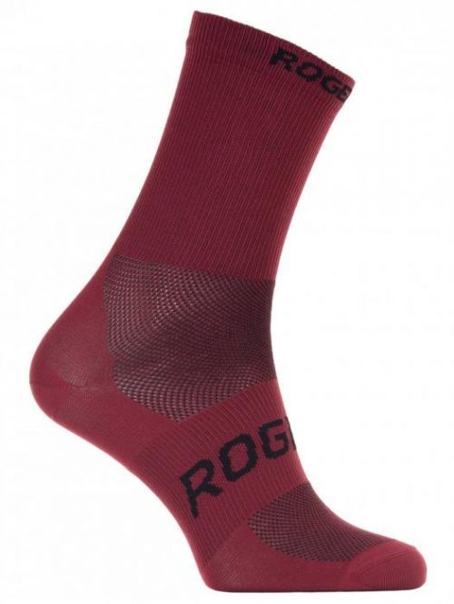 Antibakteriální ponožky Rogelli SUNSHINE 08 s mírnou kompresí, vínové 40-43