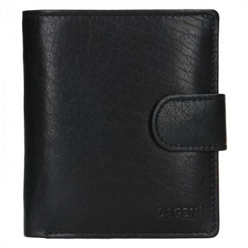 Pánská kožená peněženka Lagen Katini - černá
