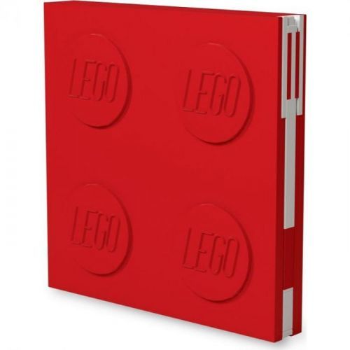 LEGO® 2.0 Zápisník s gelovým perem jako klipem červený