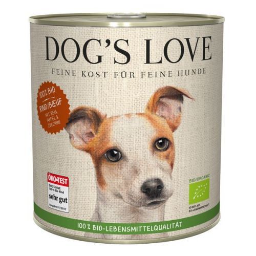 Dog's Love konzerva 100 % BIO Organic hovězí 800 g