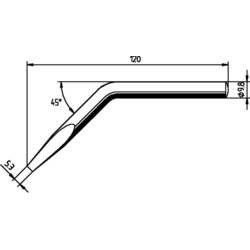 Dlátový, zahnutý pájecí hrot Ersa 0152JD/SB 0152JD, 1 ks