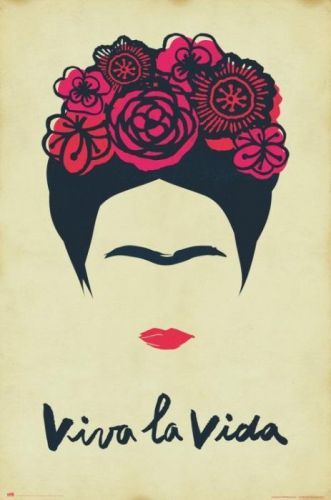 GRUPO ERIK Plakát, Obraz - Frida Kahlo - Viva La Vida, (61 x 91,5 cm)