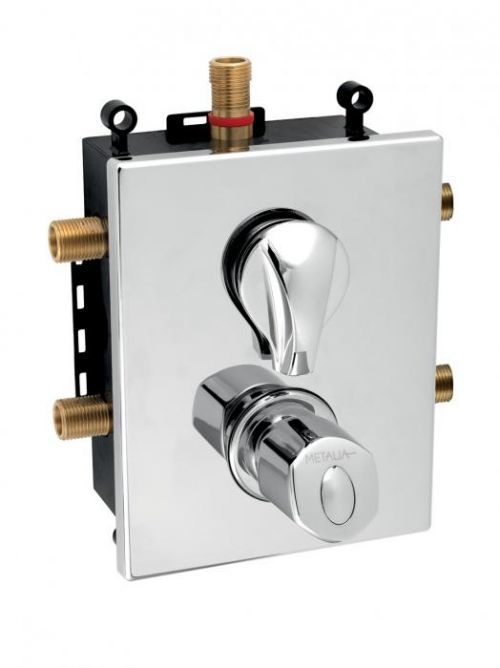 NOVASERVIS Podomítková termostatická baterie s boxem, 3 vývody BOX56052RXT,0