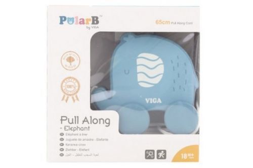 Viga Dřevěná tahačka slon