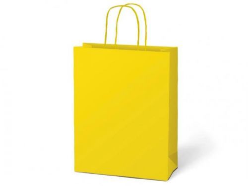 MFP taška dárková T4 kraft 180x230x100 žlutá
