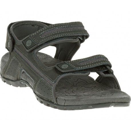 Merrell Sandspur Oak black/granite J276754C pánské kožené outdoorové sandály 43 EUR
