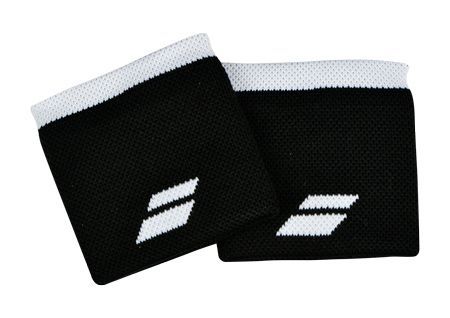 Potítka Babolat Logo Wristband Black/White (2 ks)