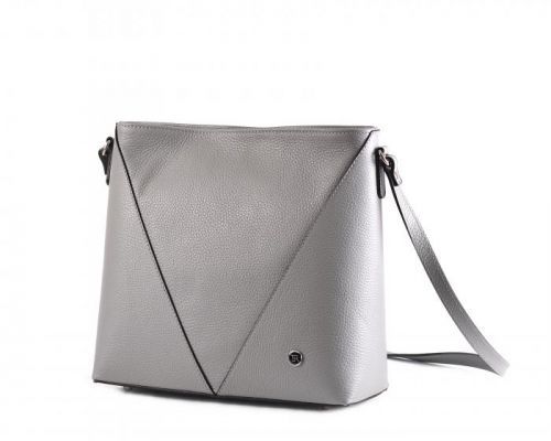 Bright kožená dámská kabelka přes rameno střední A5 šedá, 28 x 10 x 26 (BR19-ANP8085-08DOL)