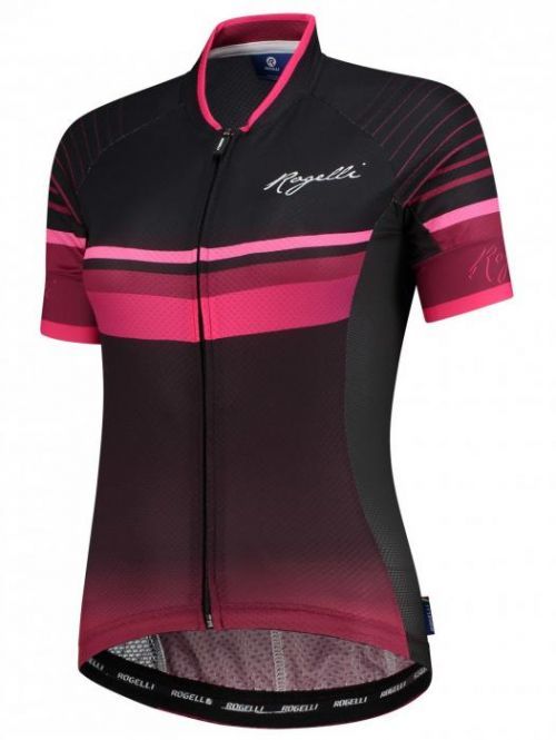 IMPRESS, dámský cyklistický dres kr. rukáv, vínová-růžová XS