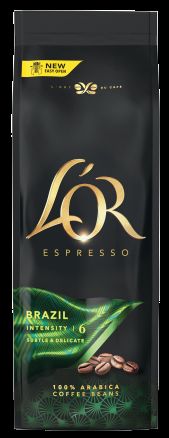 L'OR Brazilia Espresso zrnková káva 100% Arabica