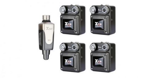 Xvive U4 In-Ear Monitor Wireless System - Bundle, 1x Transmitter + 4x Receiver