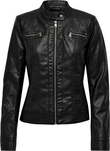 ONLY Dámská bunda ONLBANDIT FAUX LEATHER BIKER OTW NOOS Black 38