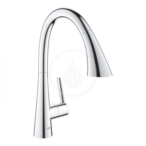 GROHE Zedra Dřezová baterie s výsuvnou sprškou, chrom 32294002