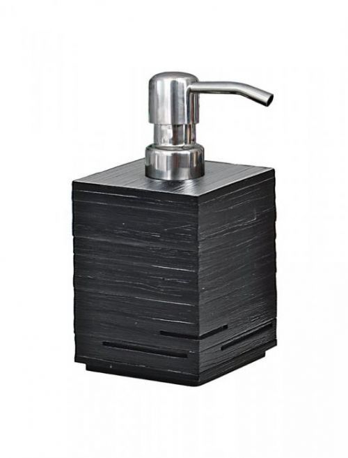 Gedy QUADROTTO dávkovač mýdla na postavení, černá QU8114