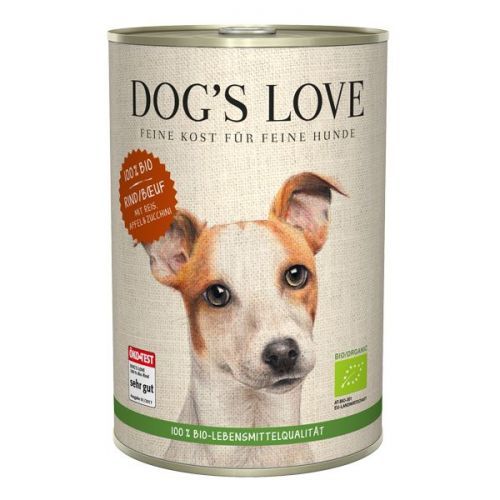 Dog's Love konzerva 100 % BIO Organic hovězí 400 g
