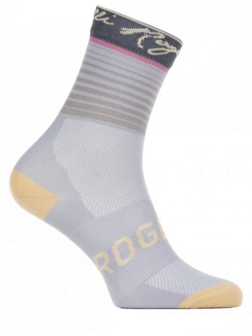 Dámské funkční ponožky Rogelli IMPRESS nejen pro cyklistiku, šedo-zlaté 36-39