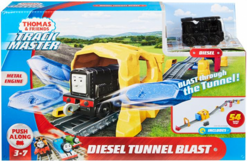 Mattel GHK73 - Fisher Price DIESEL A VÝBUCH TUNELU HERNÍ SET