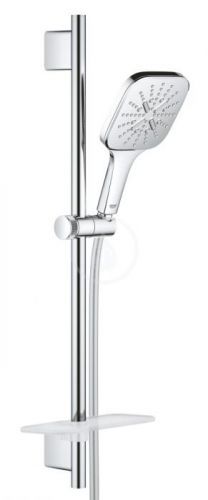 GROHE Rainshower SmartActive Cube Sada sprchové hlavice 130 9,5 l/min, 3 proudy, tyče 600 mm a hadice, chrom 26584000