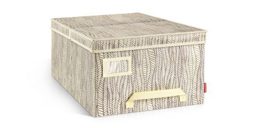 Krabice na oděvy FANCY HOME 40 x 52 x 25 cm, cappuccino