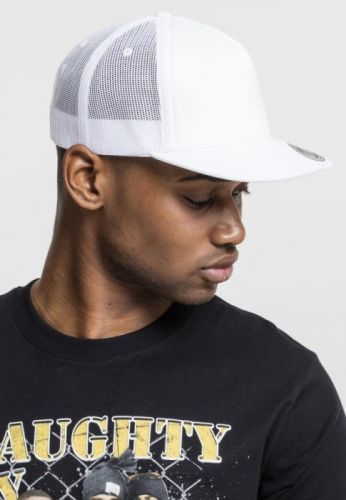 5-Panel Retro Trucker Cap - white