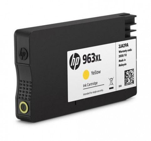 HP 3JA29AE originální náplň žlutá velká č.963XL (yellow, cca 1600 stran) (pro OfficeJet Pro 9010, 9013, 9020, 9023), 3JA29AE