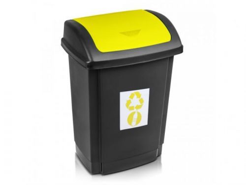 Koš na odpad recykl.25l žlutý