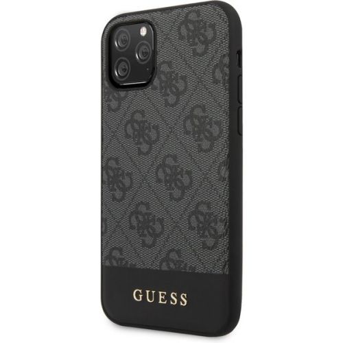 Guess GUHCN61G4GLGR 4G Stripe kryt iPhone 11 šedý