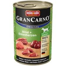 GRANCARNO Adult - hovězí, kachní srdce  400g