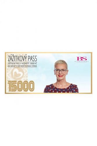 Zážitkový pass v hodnotě 15000 Kč