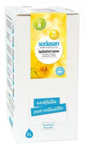 SODASAN Tekutý prostředek na nádobí Citron - 5 litrů 5 litrov