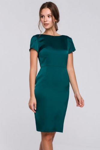 Tmavě zelené šaty K041