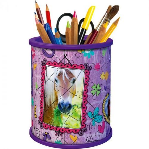 Puzzle 3D Stojan na tužky Kůň 54 dílků