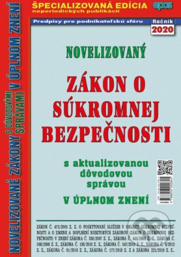 Novelizovaný Zákon o súkromnej bezpečnosti - Epos