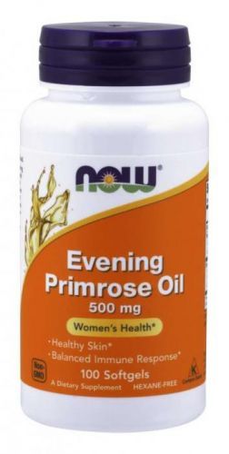 NOW® Foods NOW Evening Primrose Oil (Pupálkový olej), 500 mg, 100 kapslí