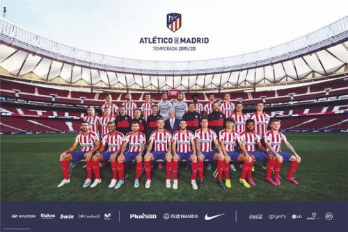 GRUPO ERIK Plakát, Obraz - Atletico Madrid 2019/2020 - Team, (61 x 91,5 cm)
