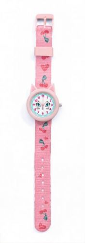 Dětské hodinky s kočkou