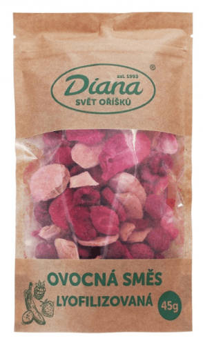 Diana Company Ovocná směs lyofilizovaná 45g (banán, jahoda, malina)