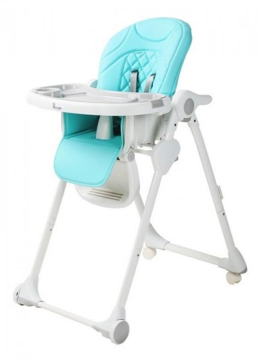 Bo Jungle Jídelní židlička B-Dinner chair wheely modrá